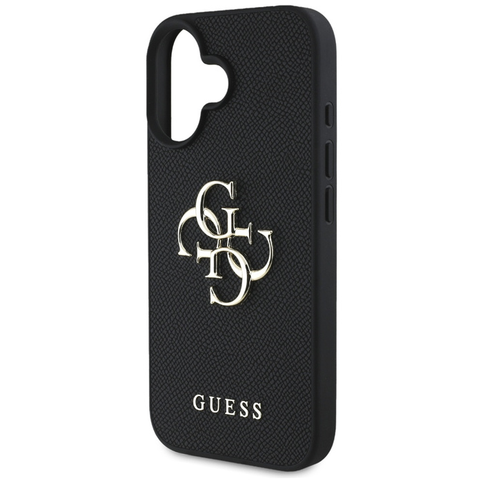 Etui Guess Grained Big 4G Logo Small      Classic Logo do iPhone 16 czarny