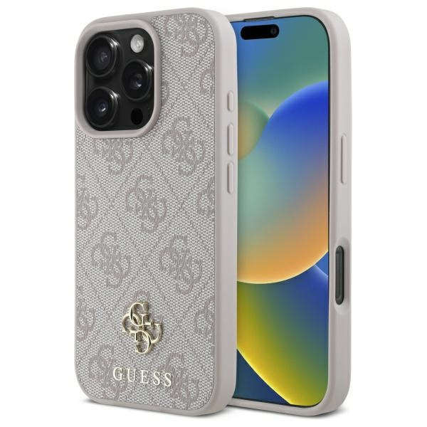 Guess GUHMP16XP4SM4MP iPhone 16 Pro Max   6.9" różowy/pink hardcase 4G Small Classic MagSafe