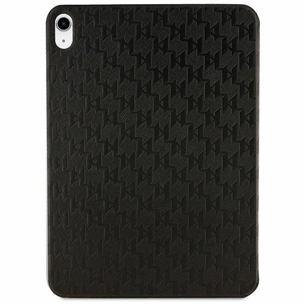 Karl Lagerfeld KLFC11SAKHPKK iPad 10.9" Folio Magnet Allover Cover czarny/black Saffiano Monogram Ikonik