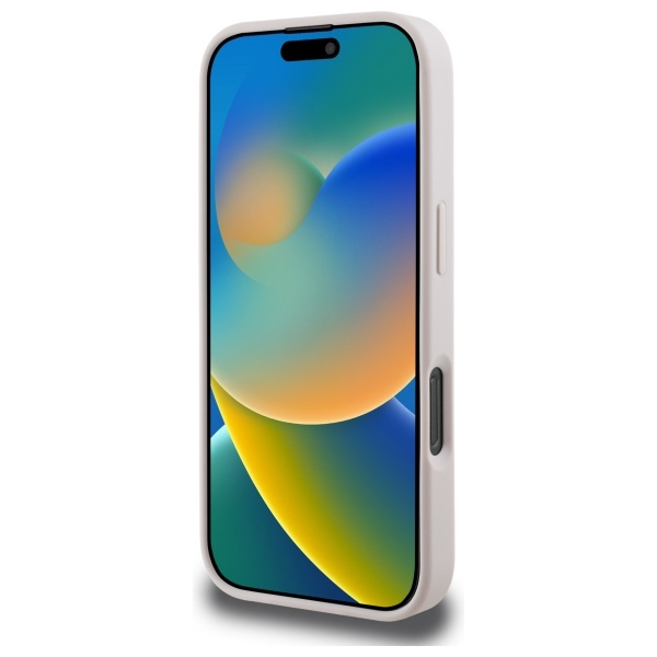 Etui Guess iPhone 16 Pro Max różowy/pink MagSafe 4G Printed Stripes