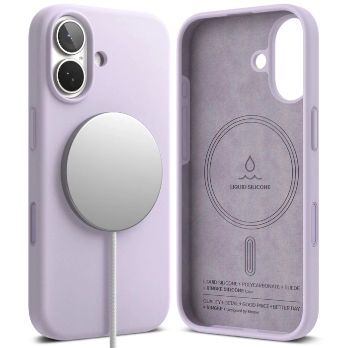 RINGKE SILICONE MAGNETIC MAGSAFE IPHONE 17 LIGHT PURPLE
