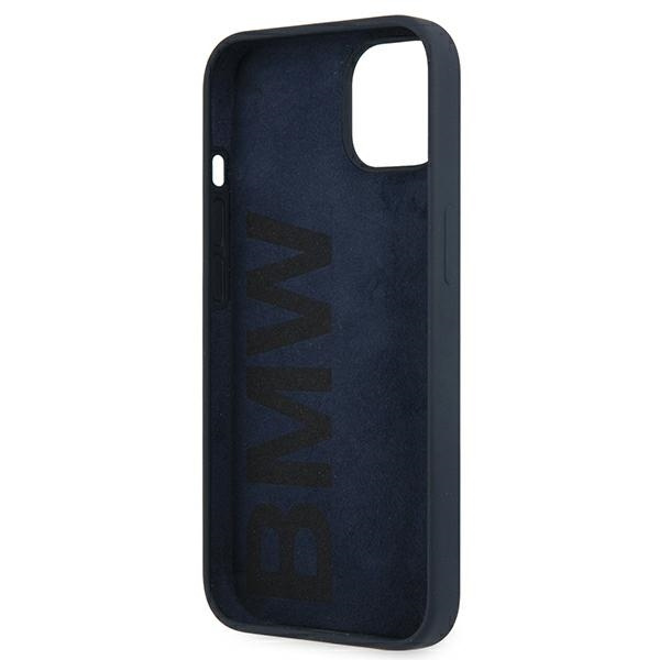 Etui BMW Apple iPhone 13 Mini Silicone Signature Granatowy Hardcase