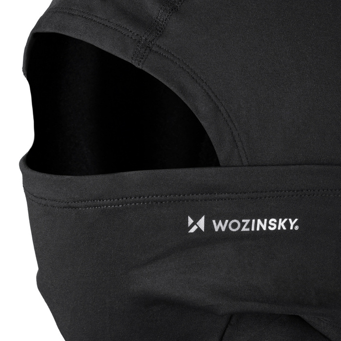 Wozinsky kominiarka termoaktywna Balaclava kominiarka pod kask czarna (WTBBK1)