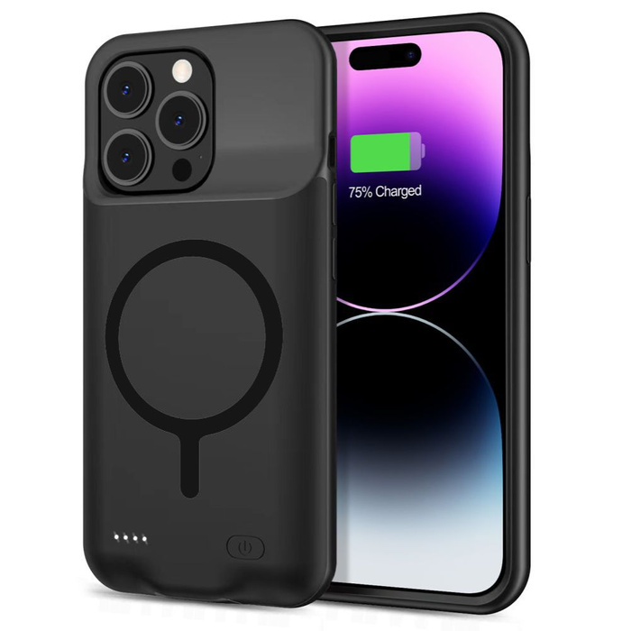 Etui Tech-protect Powercase Magsafe 7000mah iPhone 15 Pro Black Case