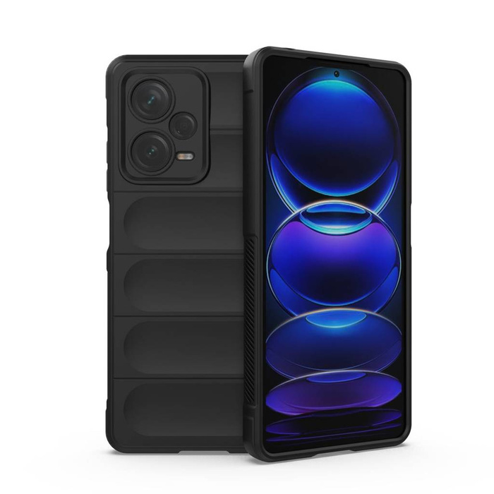 Etui Magic Shield Case etui do Xiaomi Redmi Note 12 Pro+ elastyczny pancerny pokrowiec czarne Case
