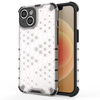 Etui Honeycomb Etui iPhone 14 Pancerny Hybrydowy Pokrowiec Przezroczyste Case