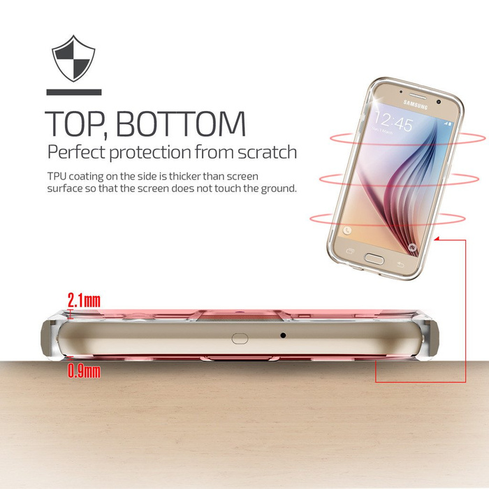 Etui Samsung Galaxy S6 VERUS Iron Bumper Gold Jak Spigen SGP Pokrowiec