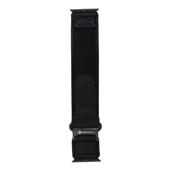 FORCELL F-DESIGN FA05 pasek nylonowy do APPLE Watch 42 / 44 / 45 / 49 mm czarny