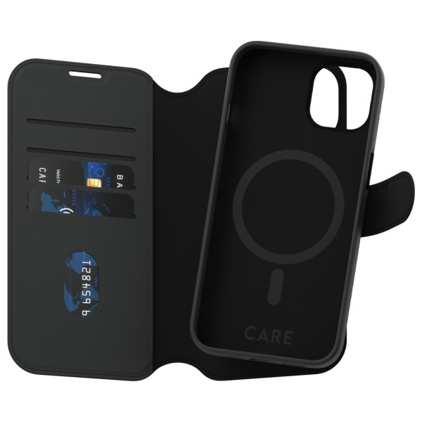 CARE by PanzerGlass Feature Tango 2in1    Wallet iPhone 14 / 13 6.1" MagSafe czarny/black 1160
