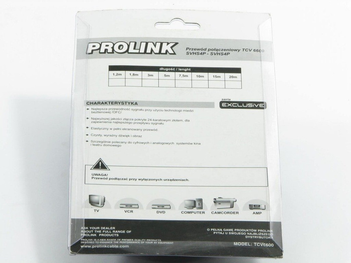 Kabel PROLINK SVHS4P -  SVHS4P 3m TCV6600