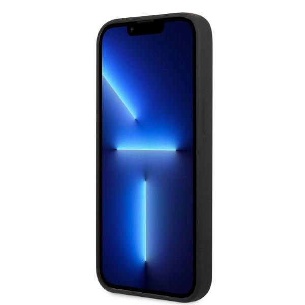 Etui GUESS Apple iPhone 13 Pro Max Silicone Logo Plate MagSafe Czarny Hardcase