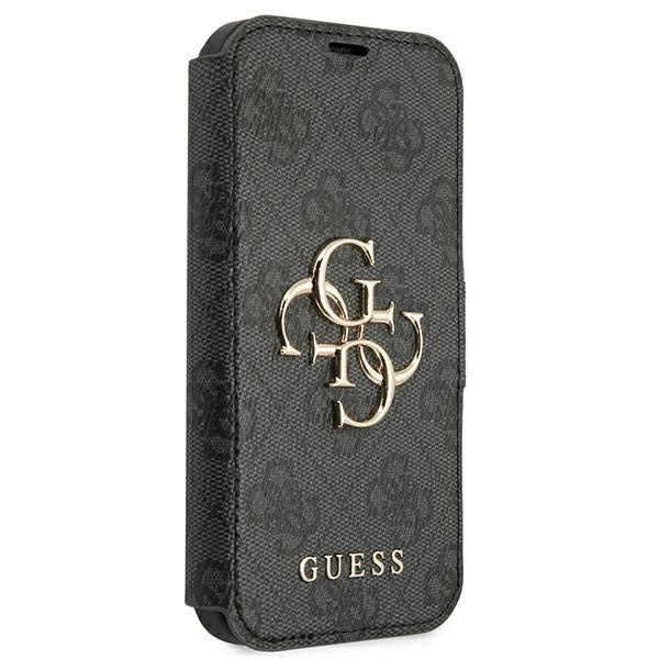 Etui GUESS Apple iPhone 13 13 Pro Book 4G Big Metal Logo Szary Case