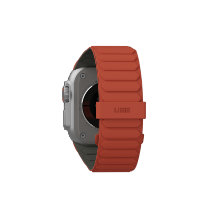 UAG Pathfinder - silikonowy dwustronny pasek magnetyczny do Apple Watch seria: 1-3, 42mm / series 4-6 & SE 1-2, 44mm / series 7-9, 45mm / series 10, 46mm / Ultra 1-2, 49mm (olive/rust)