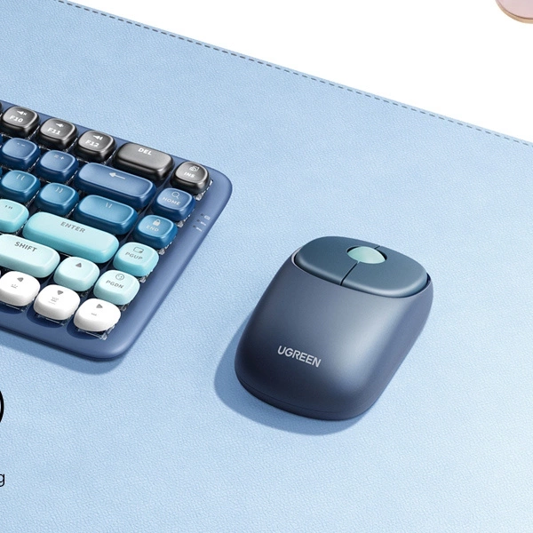 Myszka bezprzewodowa UGREEN FUN+ MU102 2.4G+BT (Niebieska)
