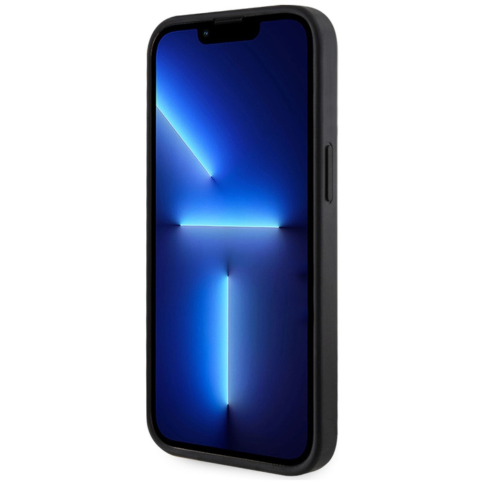 Etui Guess 4G Stripes z portfelem         Magsafe do iPhone 15 czarny