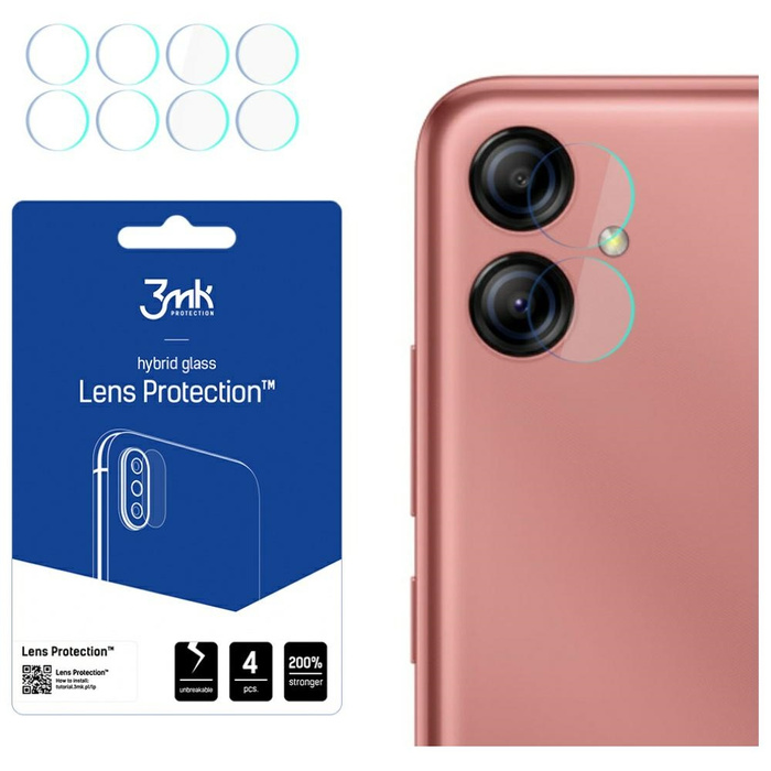 3MK Lens Protect Samsung Galaxy A04e Ochrona na obiektyw aparatu 4szt