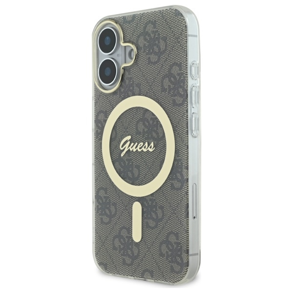 Guess GUHMP16SH4STW iPhone 16 6.1" brązowy/brown hardcase IML 4G MagSafe