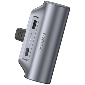 Powerbank USAMS PB79 Mini Tail Plug      Portable 3000mAh USB-C szary