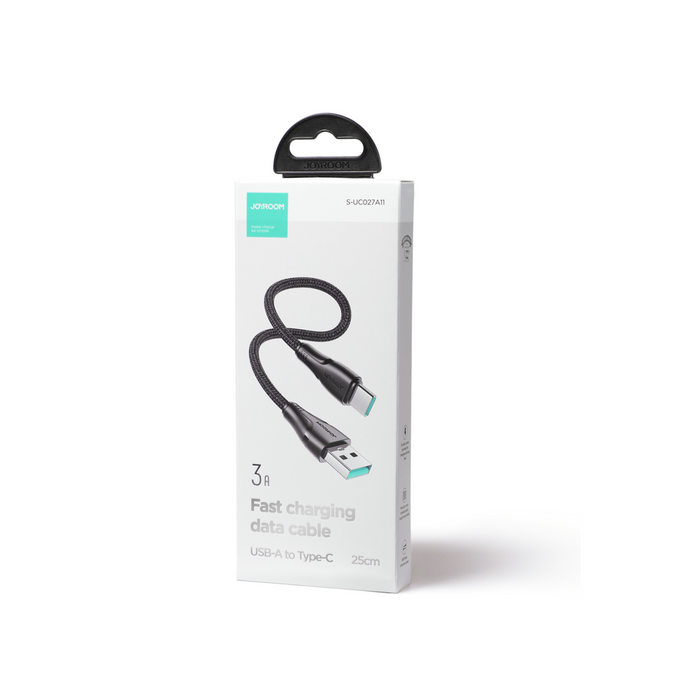 Joyroom kabel USB C - Lightning 20W Surpass Series do szybkiego ładowania i transferu danych 0,25 m czarny (S-CL020A11)