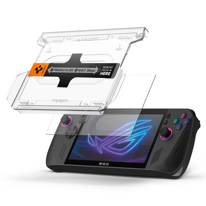 SZKŁO HARTOWANE SPIGEN ASUS ROG ALLY X GLAS.TR ”EZ FIT” 2-PACK CLEAR