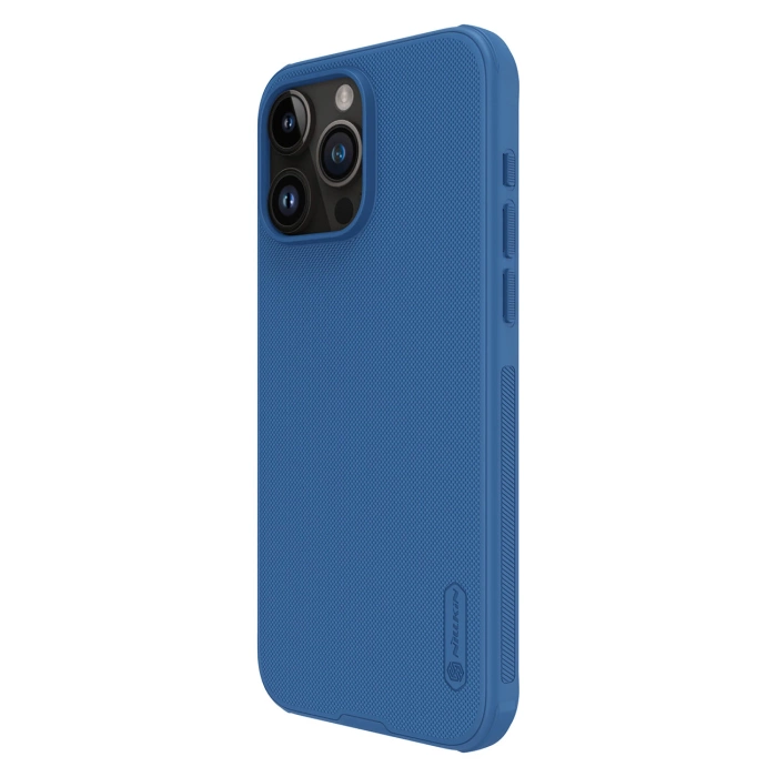Etui Nillkin Super Frosted Shield Pro Magnetic Case na iPhone 15 Pro Max - niebieskie