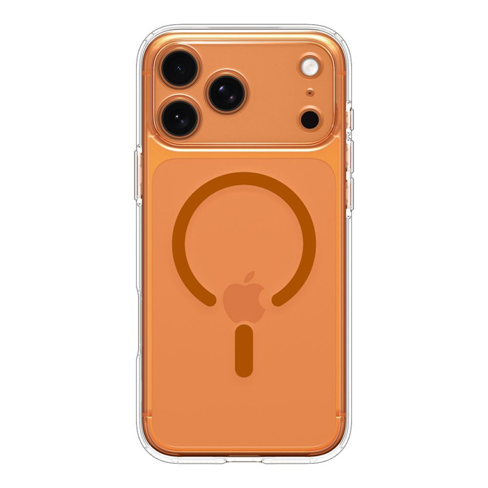 ETUI SPIGEN IPHONE 17 PRO ULTRA HYBRID MAG MAGSAFE CLEAR/ORANGE