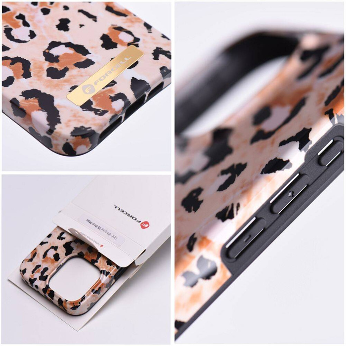 Etui na iPhone 15 PRO MAX Forcell F-Protect Mirage zgodny z MagSafe wild panther