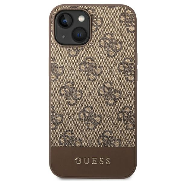 Etui GUESS Apple iPhone 14 Plus 4G Stripe Collection Brązowy Hardcase