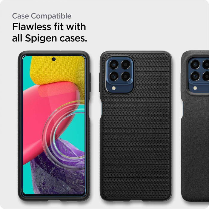 SPIGEN ALM GLASS FC GALAXY M53 5G Szkło hartowane BLACK