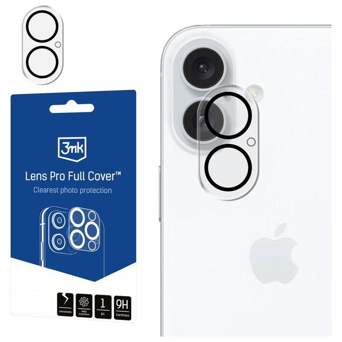 Ochrona na obiektyw aparatu 3MK iPhone 17 Lens Pro FullCover