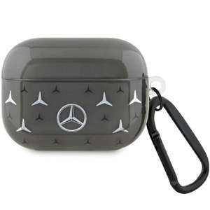 Etui Mercedes MEAP8DPMGS AirPods Pro cover czarny/black Large Star Pattern Case
