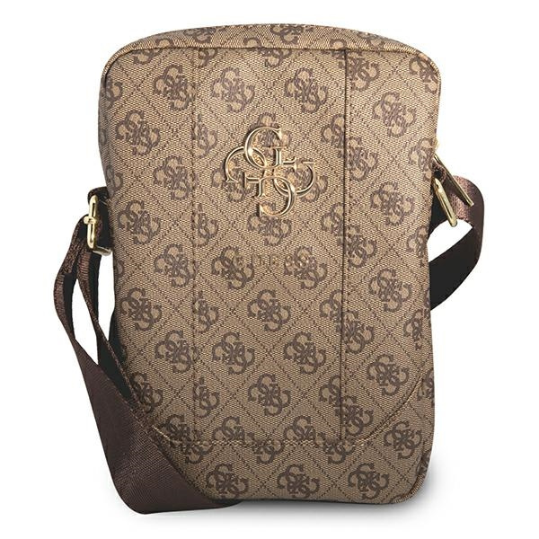 Torba GUESS Tablet 10 4G Big Metal Logo Brązowy