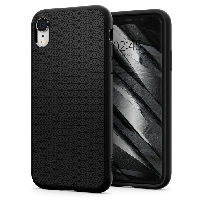 Spigen iPhone XR Etui Liquid Air Czarne Case Apple