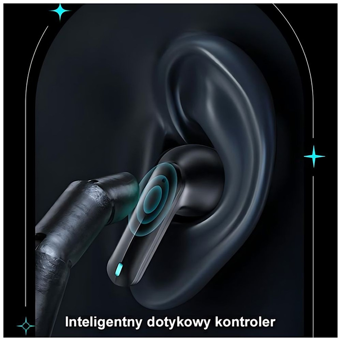 USAMS Słuchawki Bluetooth 5.3 TWS XJ13 series Gaming Earbuds bezprzewodowe czarny/black BHUXJ01 (US-XJ13)