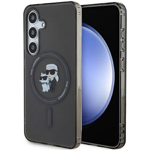 Etui Karl Lagerfeld KLHMS24SHGKCNOK S24 S921 czarny/black hardcase IML Karl&Choupette MagSafe Case