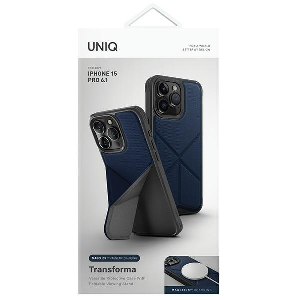 Etui UNIQ etui Transforma iPhone 15 Pro 6.1" Magclick Charging niebieski/electric blue Case