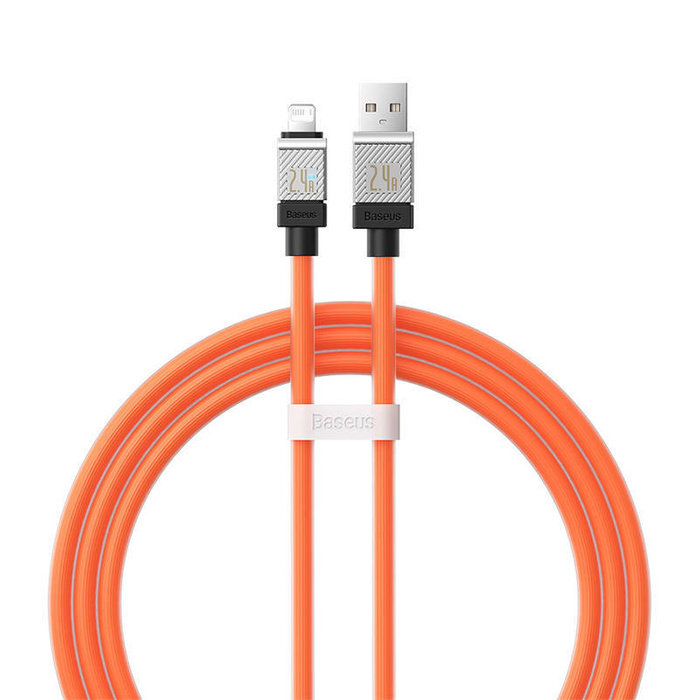 Kabel szybko ładujący Baseus USB-A do Lightning CoolPlay Series 2.4A 1m (pomarańczowy)