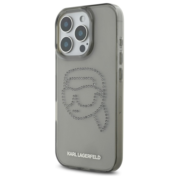 Karl Lagerfeld KLHCP16XHKHDCELK iPhone    16 Pro Max 6.9" czarny/black hardcase IML Rhinestones Karl Head