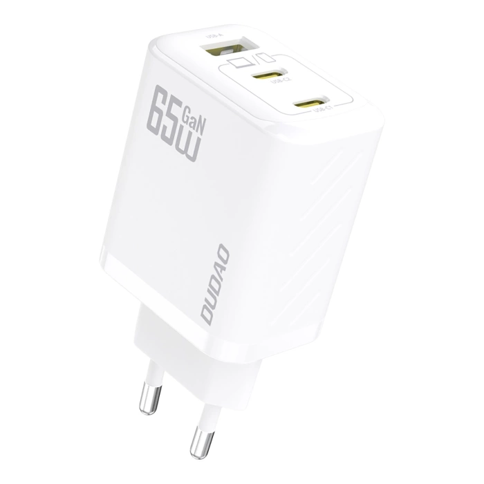 Ładowarka sieciowa Dudao A29C 65W GaN + kabel USB-C - biała