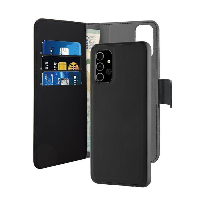 Etui PURO Samsung Galaxy A32 5G Wallet Detachable - Etui 2w1 (czarny)