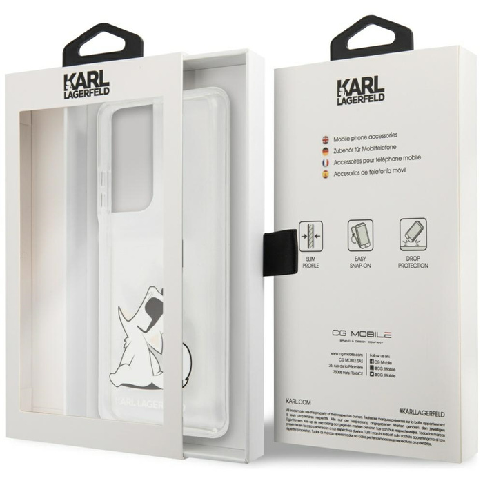 Etui KARL LAGERFELD Samsung Galaxy S21 Ultra Choupette Fun Bezbarwny Hardcase