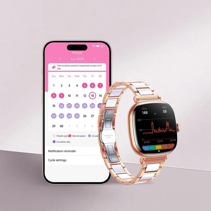 Smartwatch Joyroom Starlight JR-FS1 z możliwością odbierania połączeń - złoty