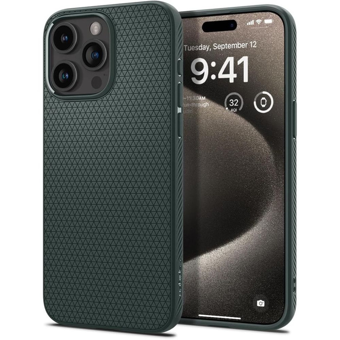 Etui iPhone 15 Pro Max Spigen Liquid Air Abyss Green Case