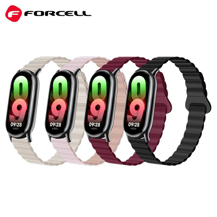 FORCELL F-DESIGN FX8 pasek do XIAOMI Mi Band 8 pudrowo szary