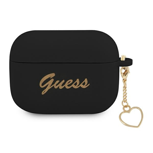 Etui GUESS Apple AirPods Pro Cover Silicone Charm Collection Czarny Case