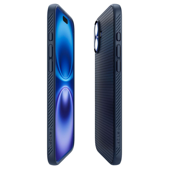Etui iPhone 16 Spigen Liquid Air Navy Blue