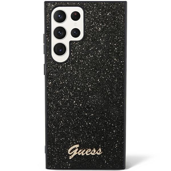 Etui Guess GUHCS24LHGGSHK Samsung Galaxy S24 Ultra S928 czarny/black hardcase Glitter Script Case