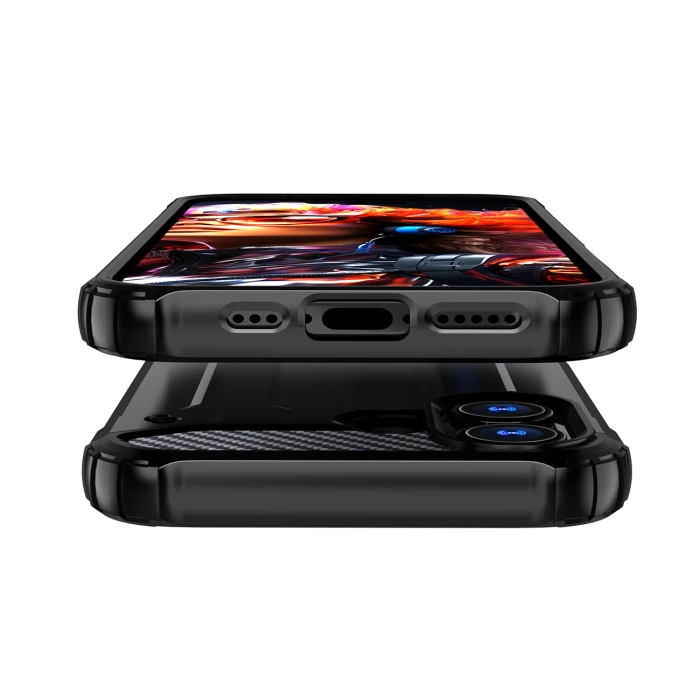 Etui Hybrid Armor iPhone 17 Pancerne Czarne