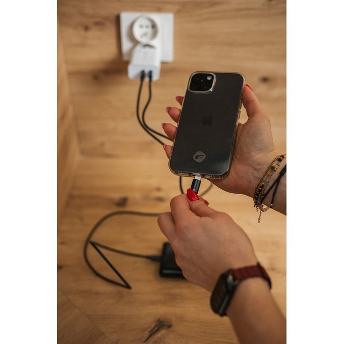 FORCELL F-ENERGY C338 kabel Typ C do Typ C PD QC4.0 3A 60W 2 m czarny