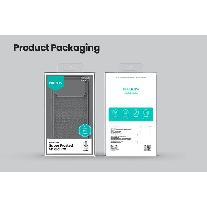 NILLKIN SUPER SHIELD PRO IPHONE 17 PRO MAX, PRZEŹROCZYSTY CZARNY